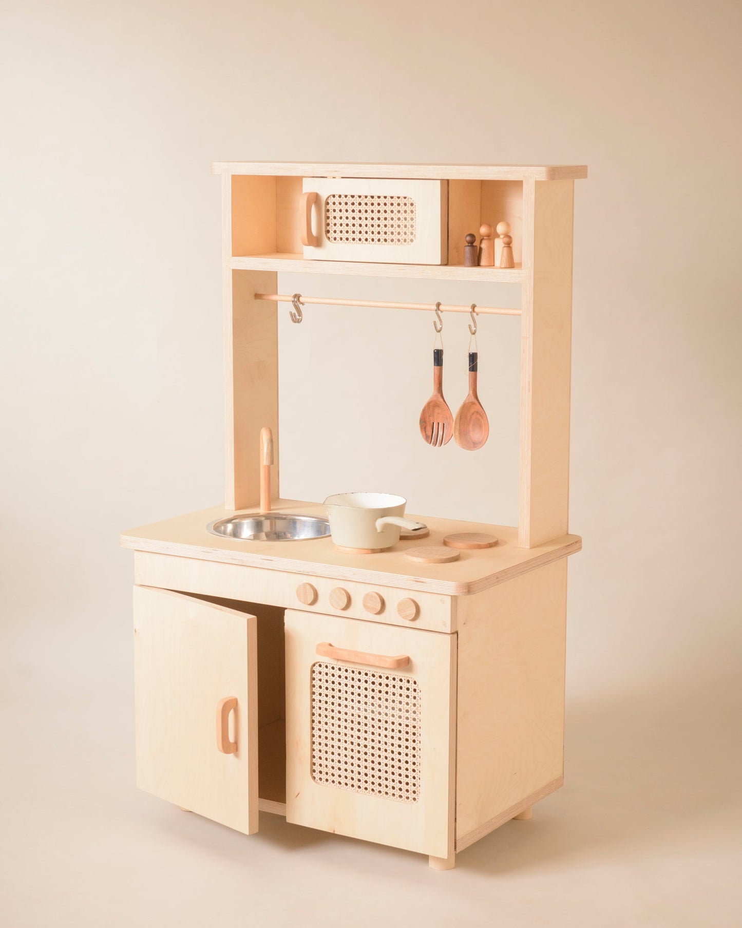 Wooden Kitchen Set for Pretend Play