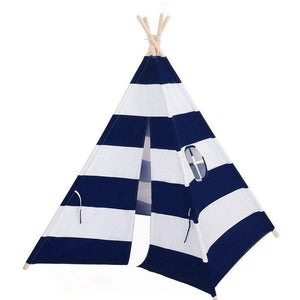Alcazie Tent/Tepee - Blue and White Striped
