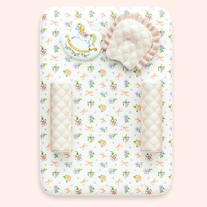 Alcazie 5 Pc Organic New Born Bed Set - Heirloom