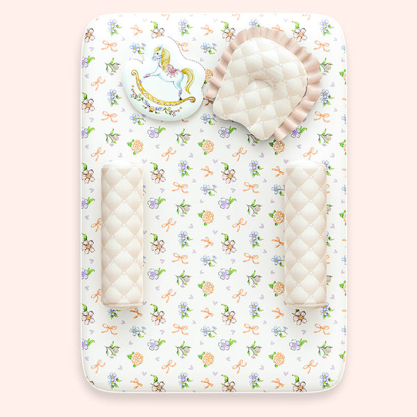 Alcazie 5 Pc Organic New Born Bed Set - Heirloom