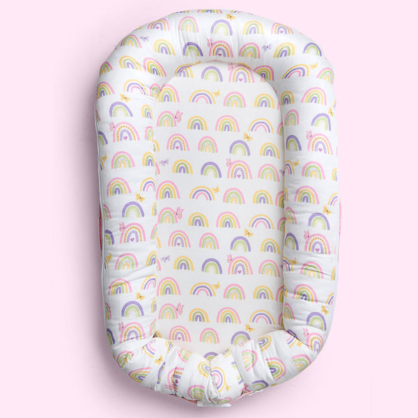 Alcazie Organic Cocoon Cover - Rainbow Dreams