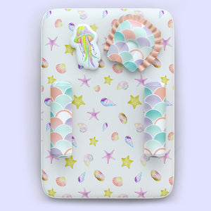 Alcazie 6 Pc Organic New Born Bed Set - Sea Fantasy