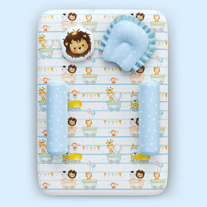 Alcazie 6 Pc Organic New Born Bed Set - Joy Ride