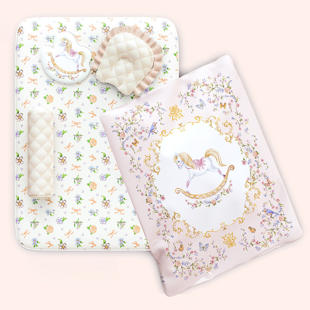 Alcazie 6 Pc Organic New Born Bed Set - Heirloom