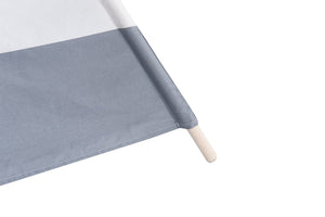 Alcazie Tent/Tepee - Grey and White Striped