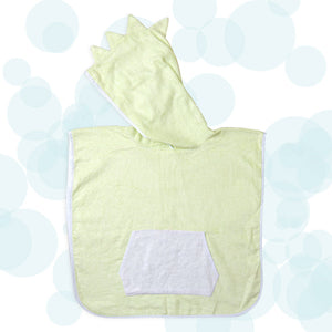 Alcazie Bamboo Cotton Hooded Poncho - Dino