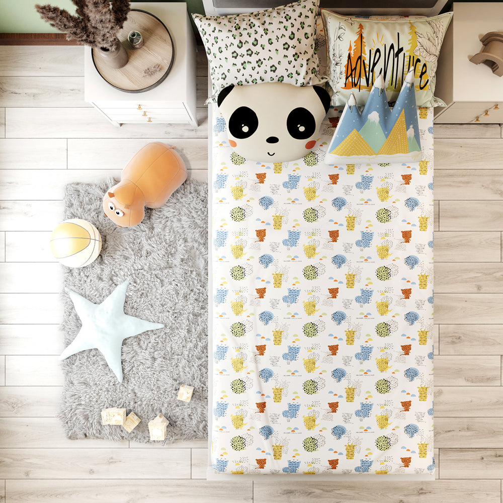 Alcazie Kids Bedsheet Set – Animal Planet
