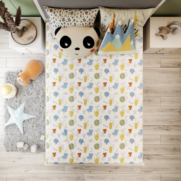 Alcazie Kids Bedsheet Set – Animal Planet