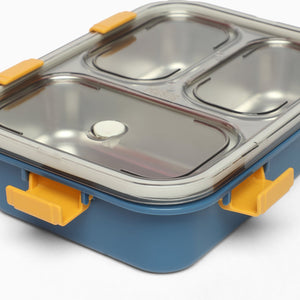 Alcazie 3 Compartment Stainless Steel Lunch Box - Kids Park