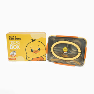 Alcazie Ben duck stainless steel 4 compartment lunchbox- 1000 ml