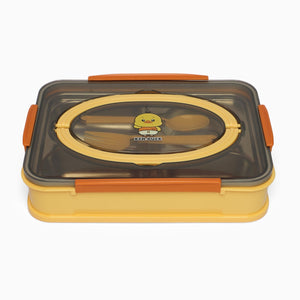 Alcazie Ben duck stainless steel 4 compartment lunchbox- 1000 ml