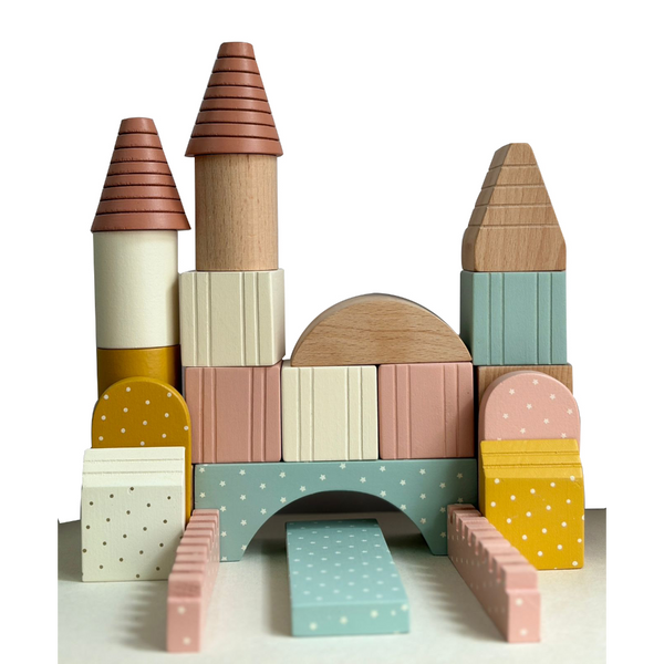 Alcazie Playbox Wooden Building Blocks Toys Set - Large