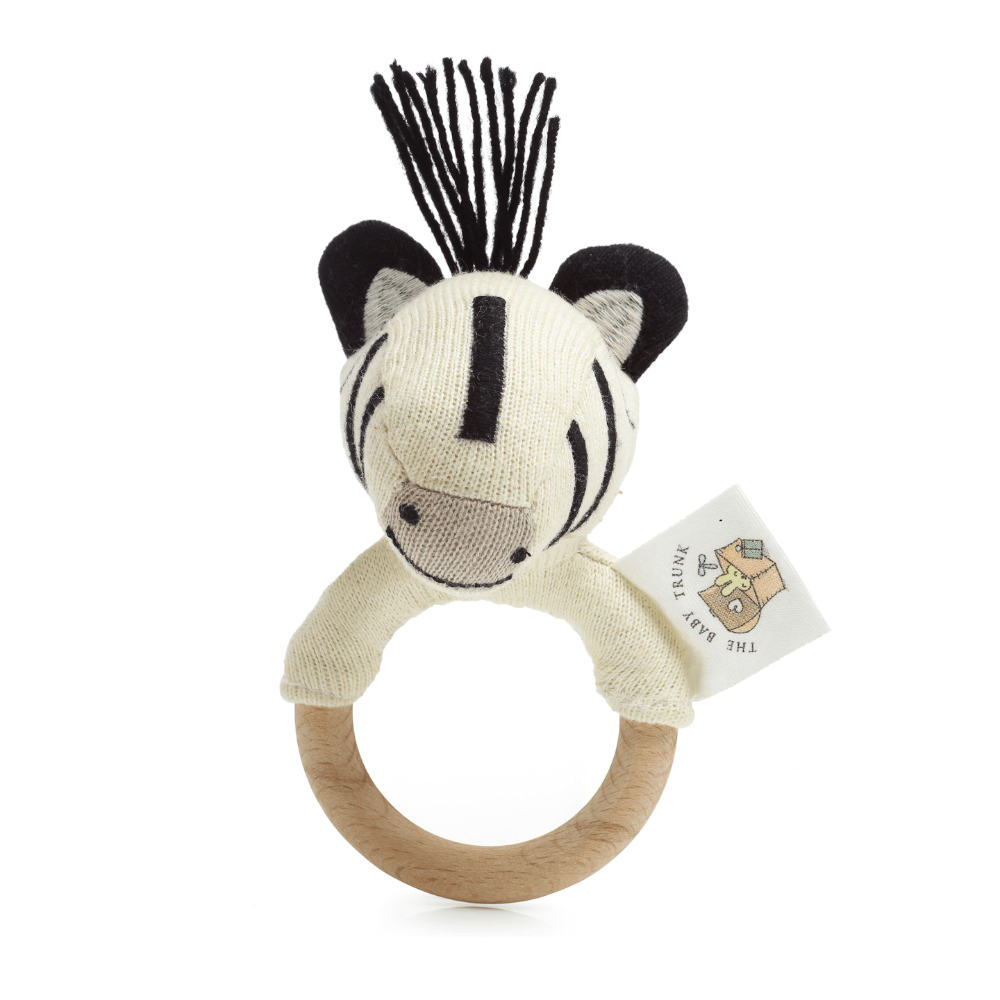 The Baby Trunk Rattle - Zebra