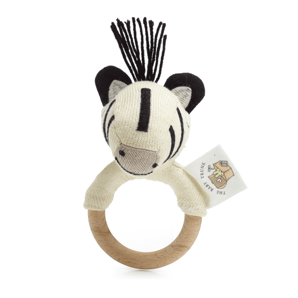 The Baby Trunk Rattle - Zebra