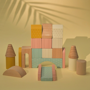 Alcazie Playbox Wooden Building Blocks Toys Set