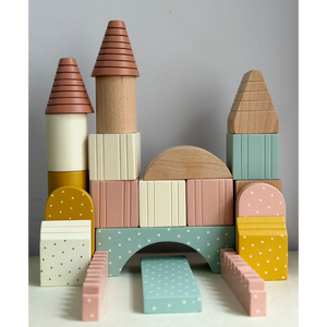 Alcazie Playbox Wooden Building Blocks Toys Set - Large