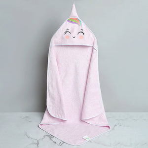 Alcazie Bamboo Cotton Baby Hooded Towel - Unicorn