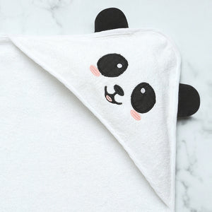 Alcazie Bamboo Cotton Baby Hooded Towel - Panda
