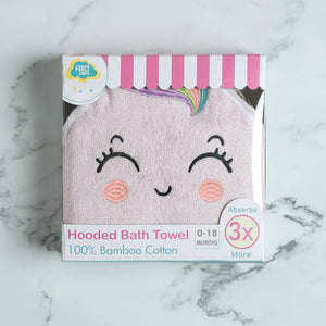 Alcazie Bamboo Cotton Baby Hooded Towel - Unicorn