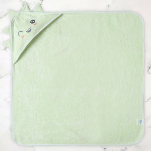Alcazie Bamboo Cotton Baby Hooded Towel - Dino