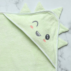 Alcazie Bamboo Cotton Baby Hooded Towel - Dino