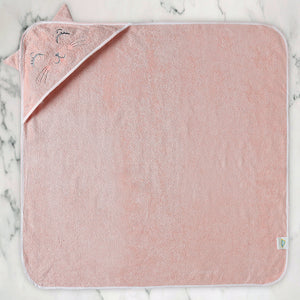 Alcazie Bamboo Cotton Baby Hooded Towel - Kitty