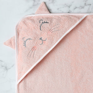 Alcazie Bamboo Cotton Baby Hooded Towel - Kitty