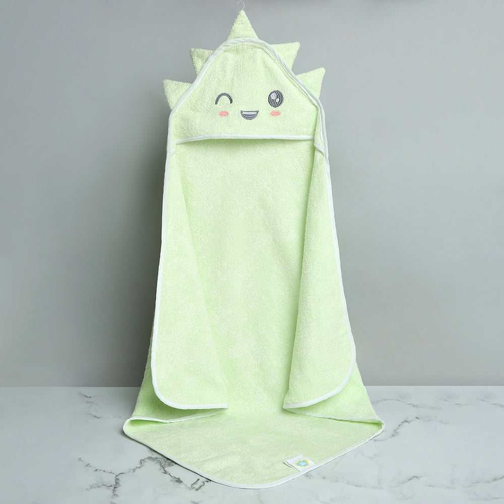 Alcazie Bamboo Cotton Baby Hooded Towel - Dino