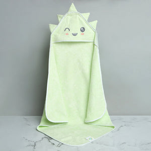 Alcazie Bamboo Cotton Baby Hooded Towel - Dino