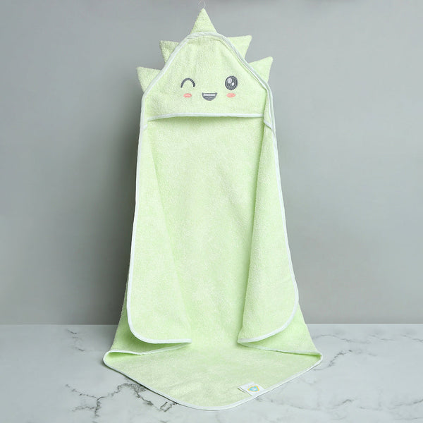 Alcazie Bamboo Cotton Baby Hooded Towel - Dino