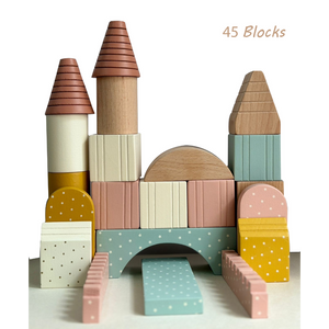 Alcazie Playbox Wooden Building Blocks Toys Set - Large