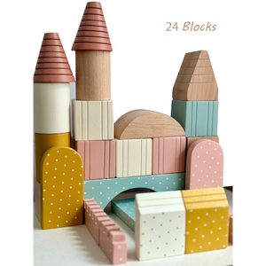 Alcazie Playbox Wooden Building Blocks Toys Set