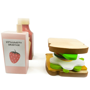 Alcazie Playbox Toasty House Wooden Play Food - 13 Pcs