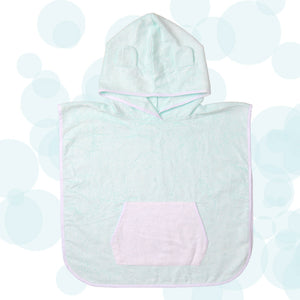 Alcazie Bamboo Cotton Hooded Poncho - Bear