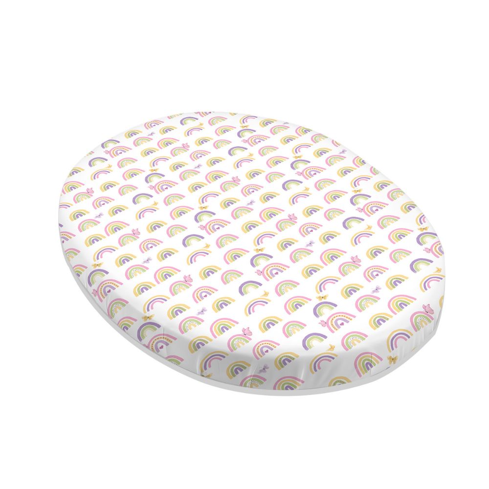 Alcazie Fitted Sheet For Stokke Sleepi Bed Mini - Rainbow Dreams