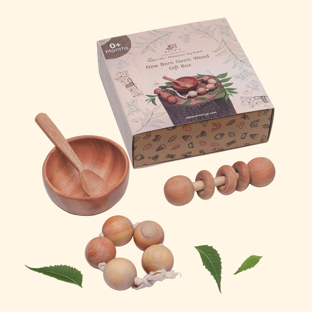 Ariro New Born Neem Wood Gift Box