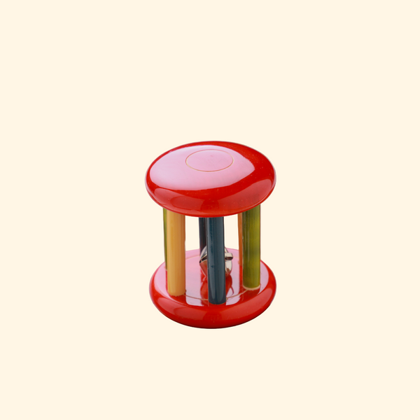 Ariro Wooden Rattle Small Tumbler Red