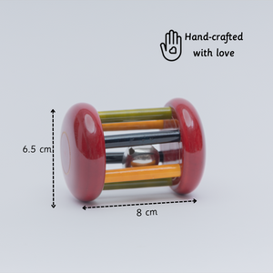 Ariro Wooden Rattle Small Tumbler Red