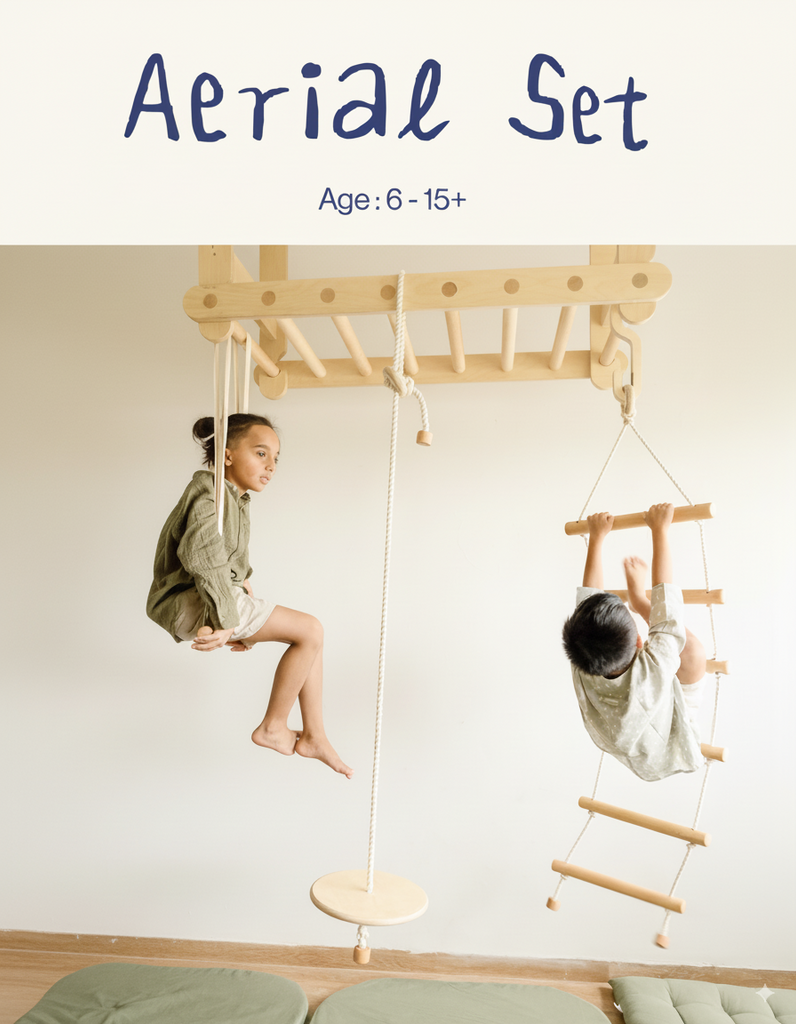Aerial Set | Ceiling Pikler Jungle Gym