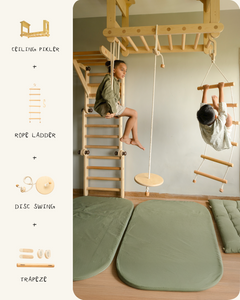 Aerial Set | Ceiling Pikler Jungle Gym