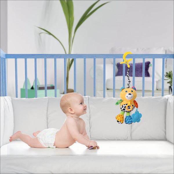 Alcazie Animal Yellow Hanging Pulling Toy With Teether