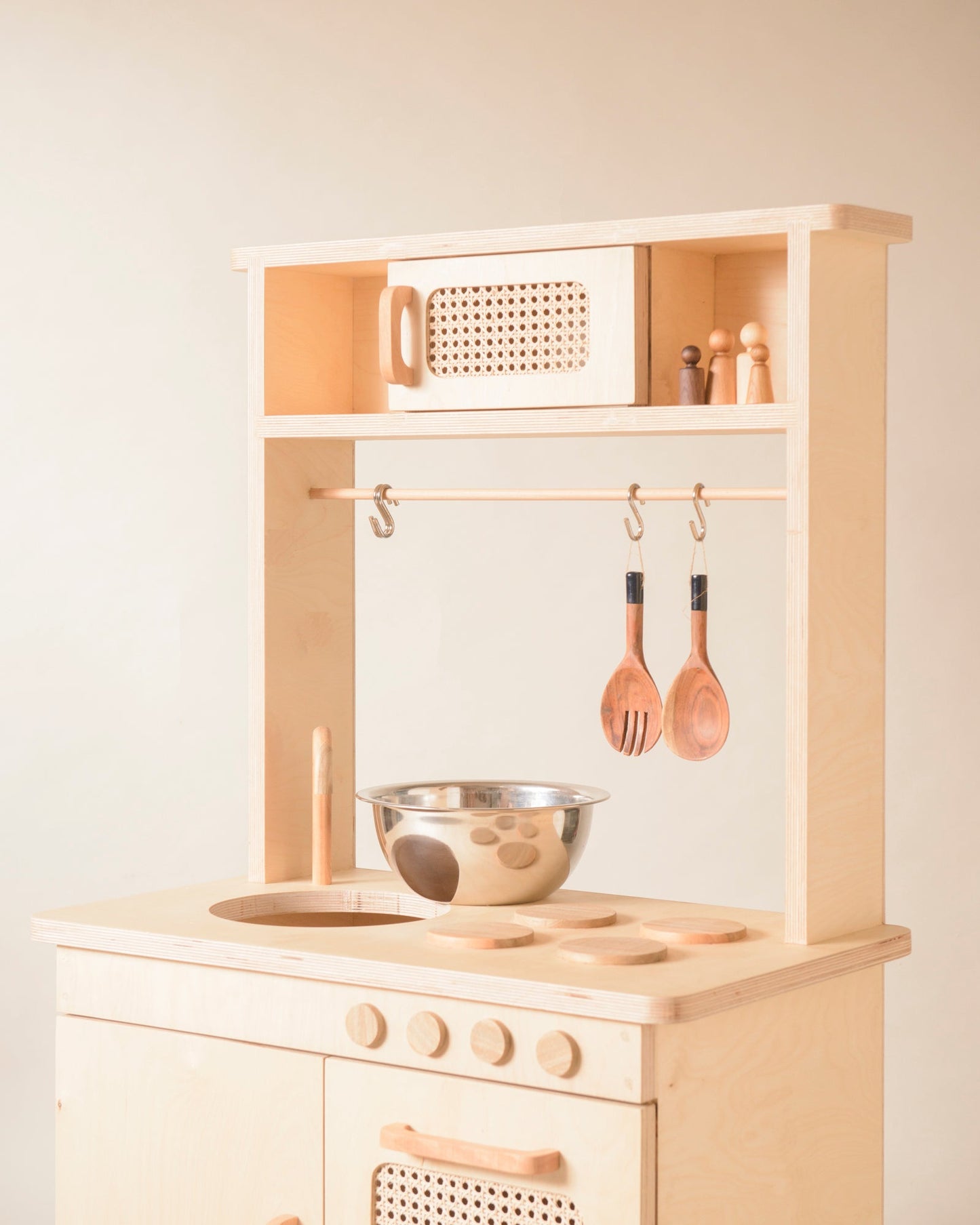 Wooden Kitchen Set for Pretend Play