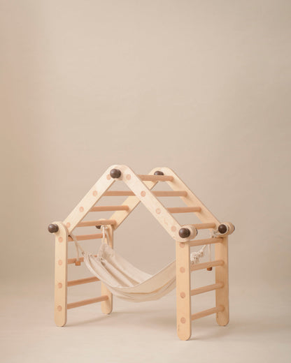 Hammock attachment for Transformable Pikler Triangle