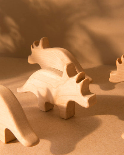 Triceratops - Wooden Dinosaur Toys