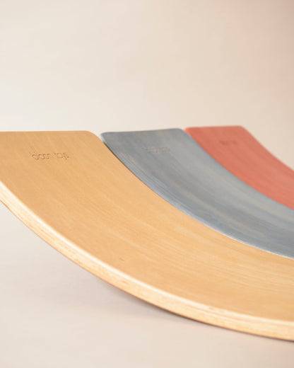 Curvy board 2.0 (Cork-Lined Balance Board in Light Indigo)