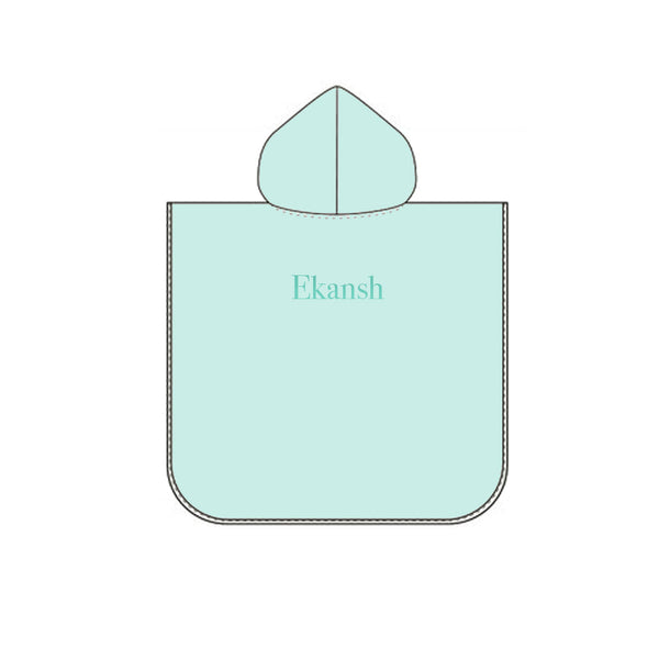 Alcazie Bamboo Cotton Hooded Poncho - Bear