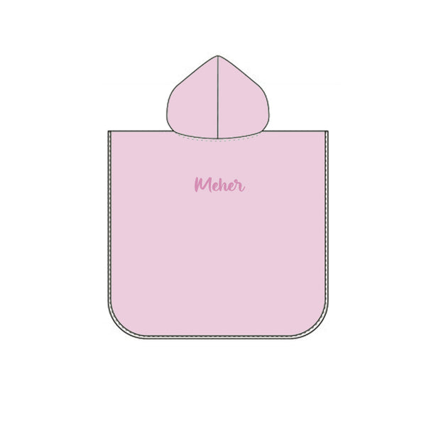 Alcazie Bamboo Cotton Hooded Poncho - Kitty