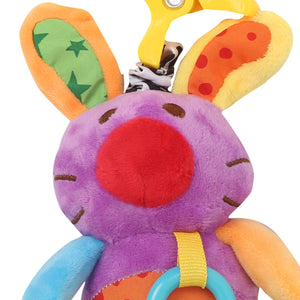 Alcazie Cute Purple Hanging Pulling Toy With Teether