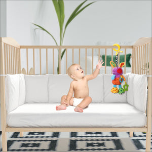 Alcazie Cute Purple Hanging Pulling Toy With Teether