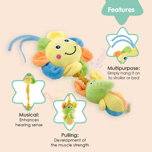 Alcazie Sunflower Yellow Pulling Toy